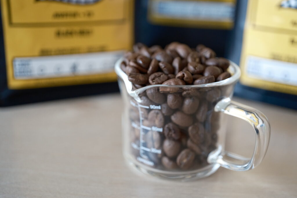 fresh roasted coffee beans